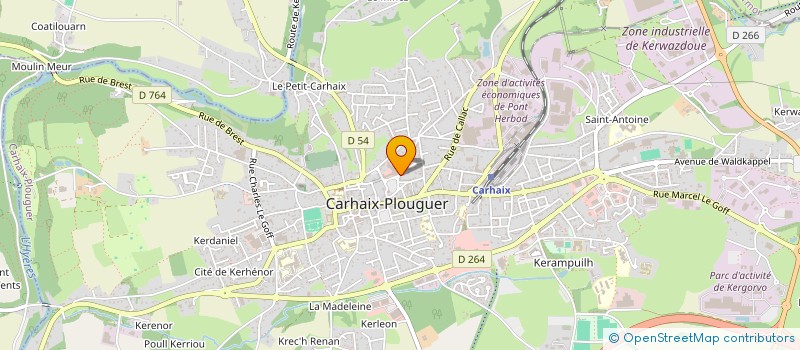 localisation de l'entreprise GALILEO ENERGIES NOUVELLES  CARHAIX-PLOUGUER
