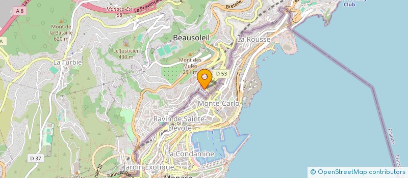 localisation de l'entreprise GALILEO IMMOBILIARE  BEAUSOLEIL