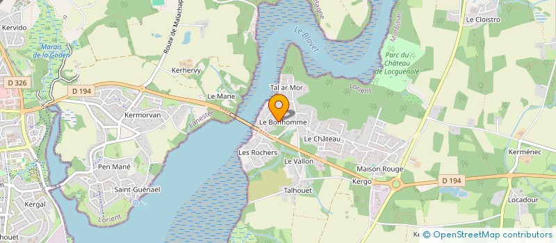 localisation de l'entreprise GALILEY à KERVIGNAC