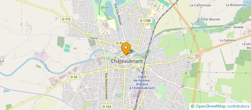 localisation de l'entreprise GALIMA à CHATEAUBRIANT