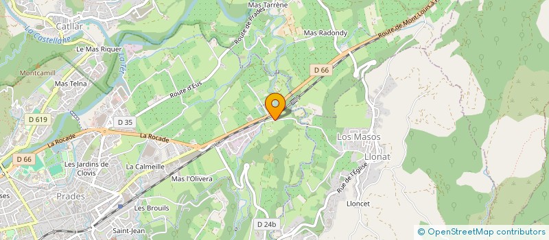 localisation de l'entreprise GALIMAR 66  PRADES