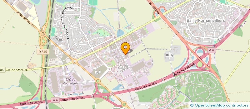 localisation de l'entreprise GALIMMO  BAILLY-ROMAINVILLIERS