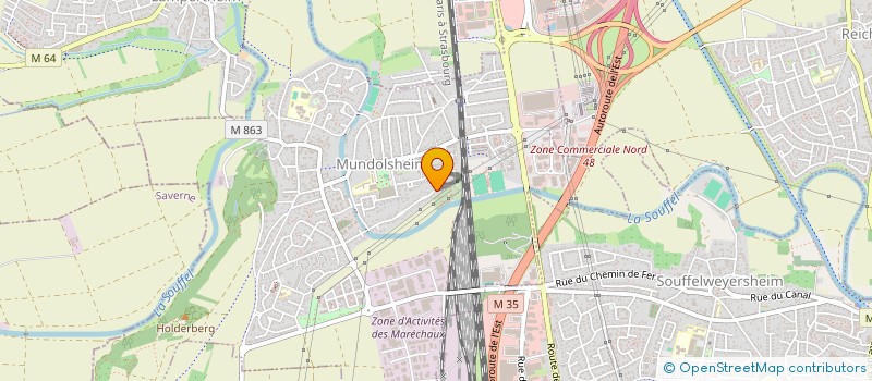 localisation de l'entreprise GALIMO  MUNDOLSHEIM