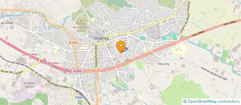 localisation de l'entreprise GALIN à HYERES