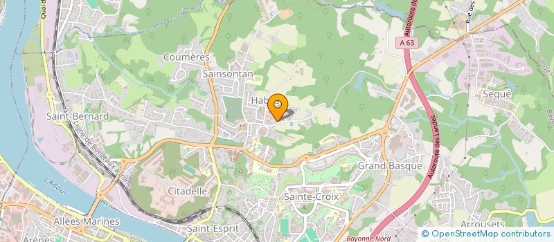 localisation de l'entreprise GALINA à BAYONNE