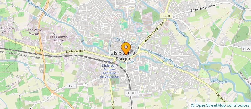 localisation de l'entreprise GALINA R ET ARNAUD H à L'ISLE-SUR-LA-SORGUE