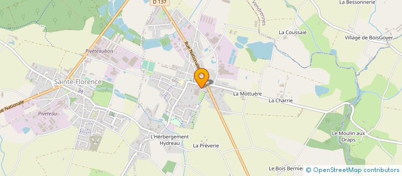 localisation de l'entreprise GALINA VENDEE à L'OIE