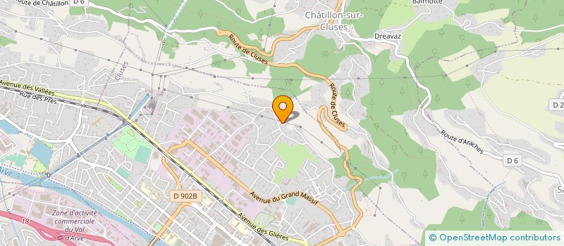 localisation de l'entreprise GALINAITIS  CLUSES