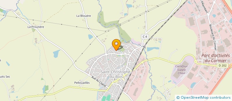 localisation de l'entreprise GALINE HOME  SAINT-CHRISTOPHE-DU-BOIS