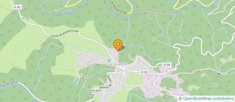 localisation de l'entreprise GALINIER GRANIT  LACROUZETTE