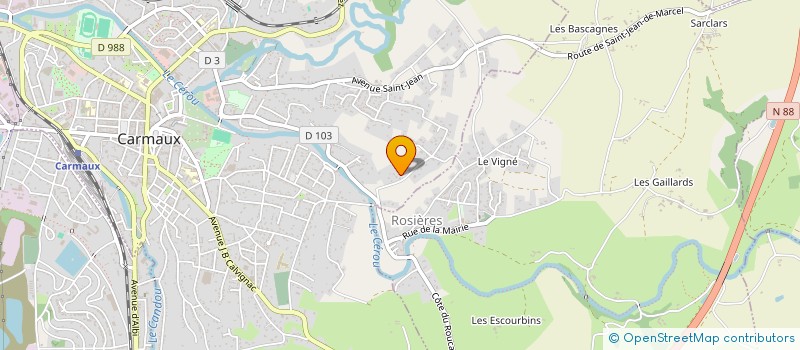 localisation de l'entreprise GALINIERJMJA  CARMAUX