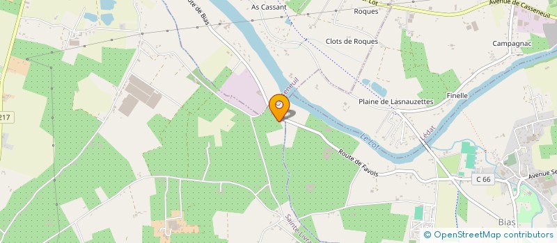 localisation de l'entreprise GALINOU à SAINTE LIVRADE SUR LOT