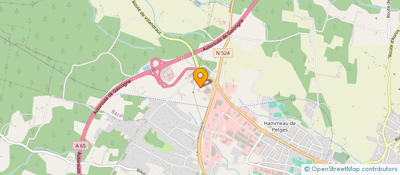 localisation de l'entreprise GALION DISTRIBUTION à BAZAS