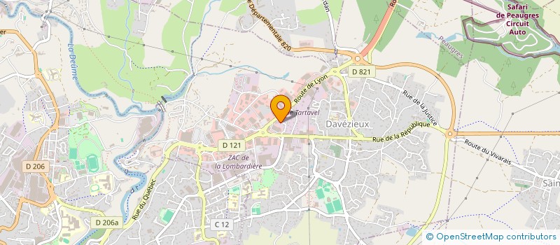 localisation de l'entreprise GALIPAIN  DAVEZIEUX