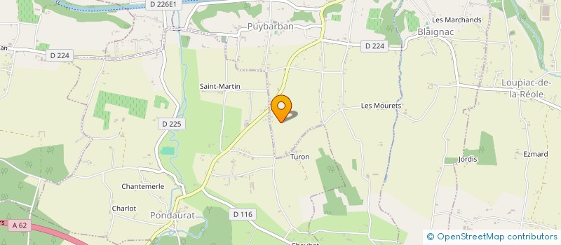 localisation de l'entreprise GALISSAIRE ET FILLE  PUYBARBAN