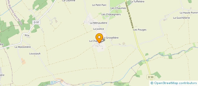 localisation de l'entreprise GALISSON  LA CHAPELLE-BLANCHE-SAINT-MARTIN