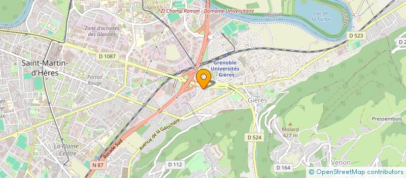 localisation de l'entreprise GALISYL  GIERES