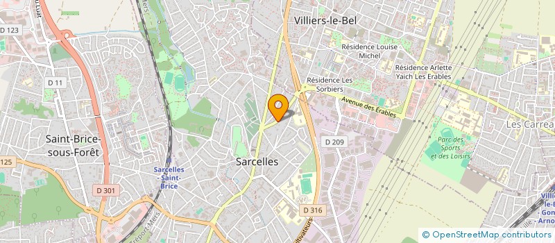 localisation de l'entreprise GALIVATI  SARCELLES