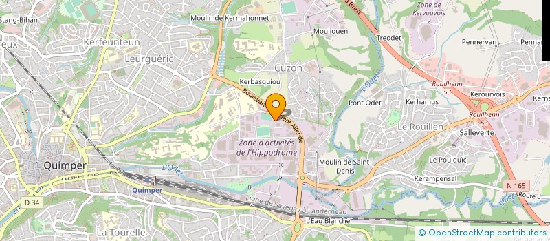 localisation de l'entreprise GALIZ à QUIMPER