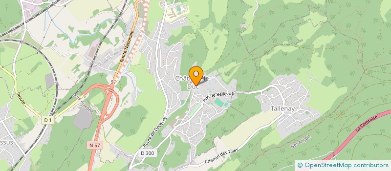 localisation de l'entreprise GALL à CHATILLON-LE-DUC