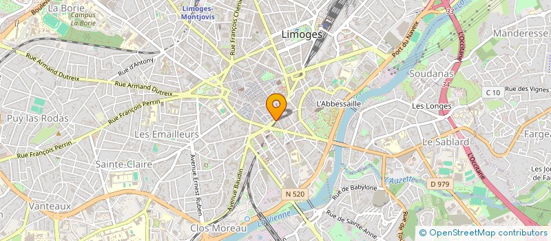 localisation de l'entreprise GALLA à LIMOGES