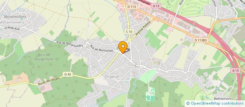 localisation de l'entreprise GALLA  ORGEVAL