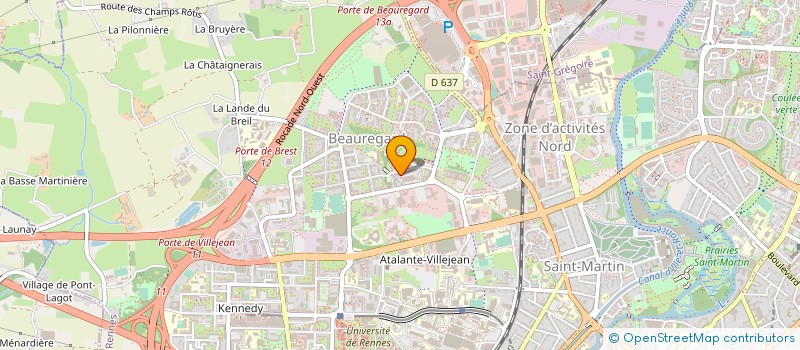 localisation de l'entreprise GALLABGRALL à RENNES