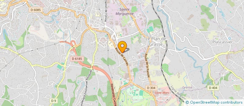 localisation de l'entreprise GALLACTIV  GRASSE