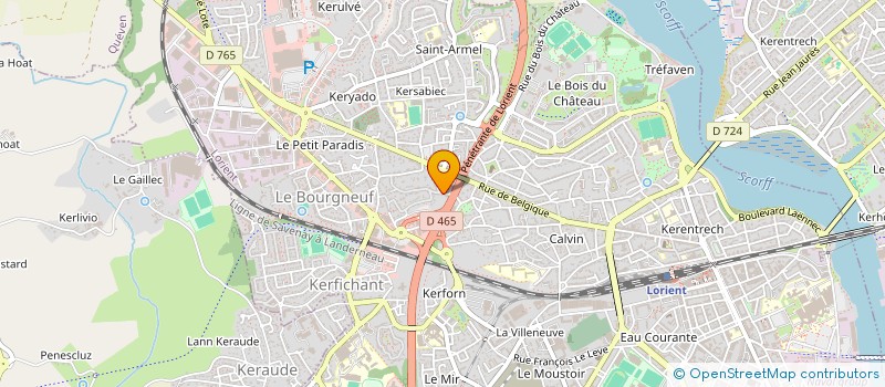 localisation de l'entreprise GALLAD  LORIENT