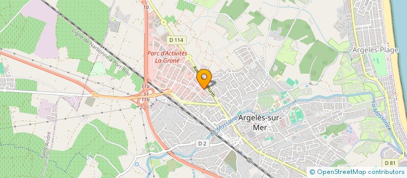 localisation de l'entreprise GALLADERA  ARGELES-SUR-MER