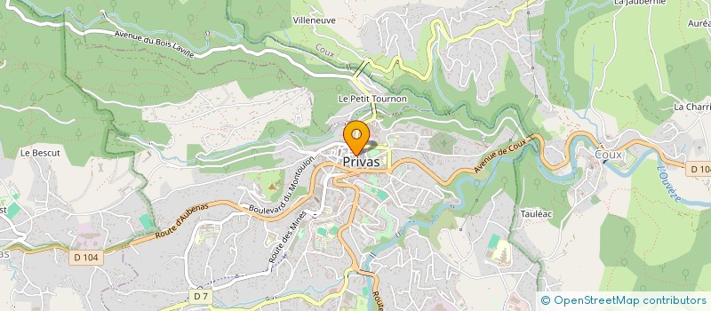 localisation de l'entreprise GALLAIRE ARDECHE à PRIVAS
