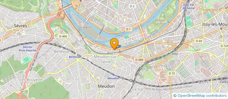 localisation de l'entreprise GALLAIS ET GOSSIEAUX à MEUDON