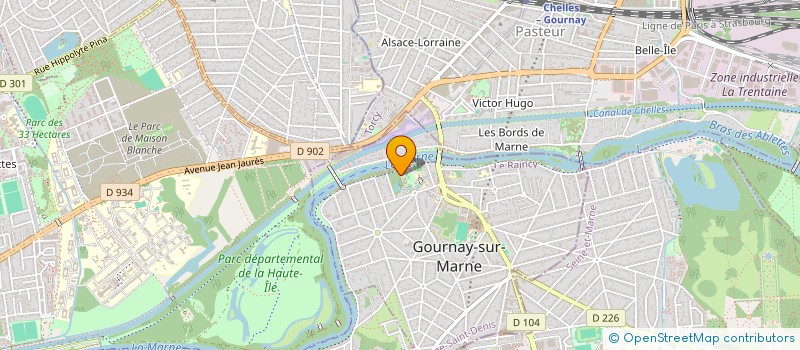 localisation de l'entreprise GALLAIS SPORTS INTERNATIONAL  GOURNAY-SUR-MARNE