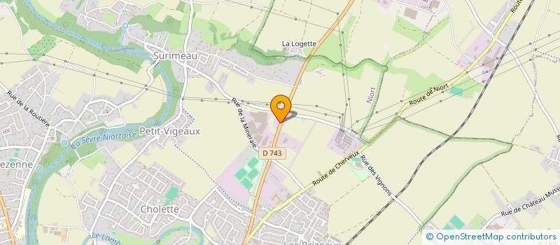 localisation de l'entreprise GALLAJO à NIORT
