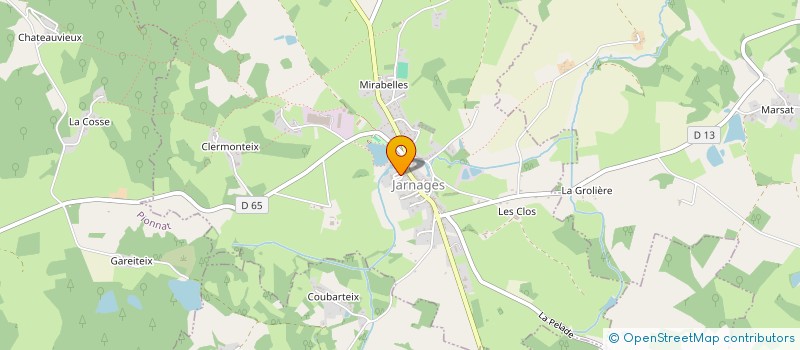 localisation de l'entreprise GALLAND à JARNAGES