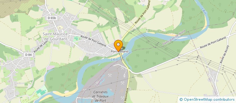 localisation de l'entreprise GALLAND  SAINT-MAURICE-DE-GOURDANS