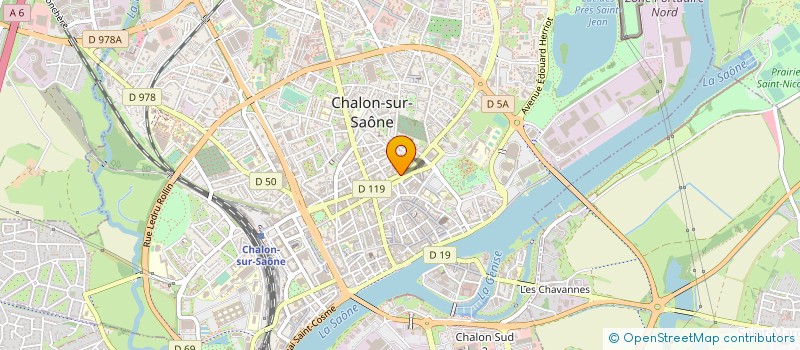 localisation de l'entreprise GALLAND ET ASSOCIES à CHALON-SUR-SAONE