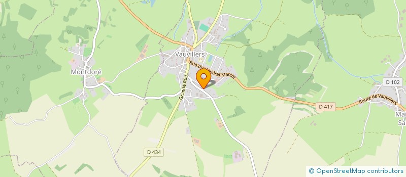 localisation de l'entreprise GALLAND JB  VAUVILLERS