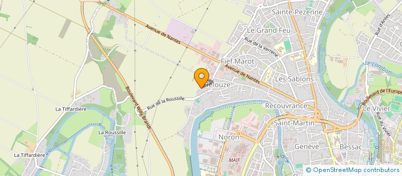 localisation de l'entreprise GALLAND PRO S.A.S. à NIORT