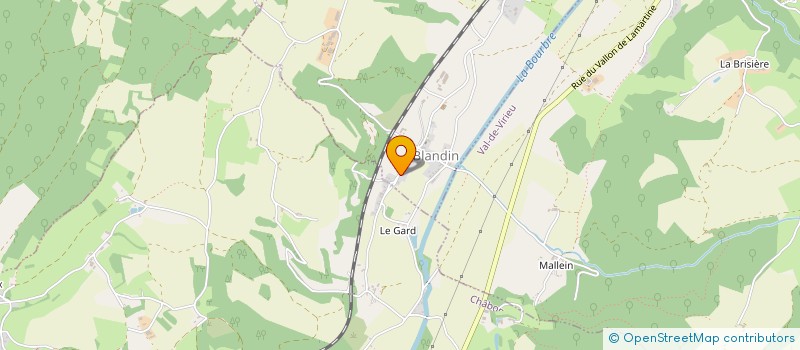 localisation de l'entreprise GALLANDE  BLANDIN