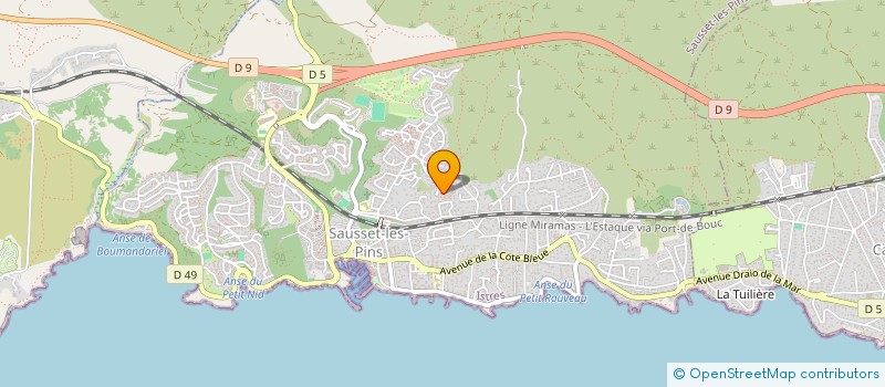 localisation de l'entreprise GALLAS IMMOBILIER LE CANET  SAUSSET-LES-PINS