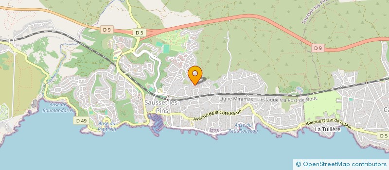 localisation de l'entreprise GALLAS INVESTISSEMENT SALENGRO  SAUSSET-LES-PINS