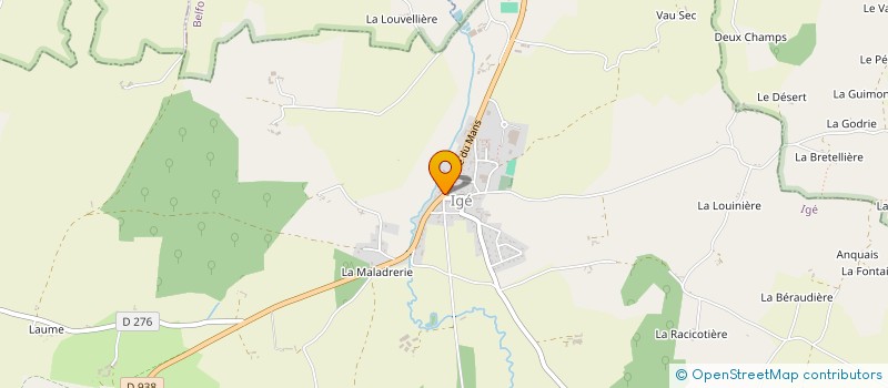 localisation de l'entreprise GALLAUBERT à IGE