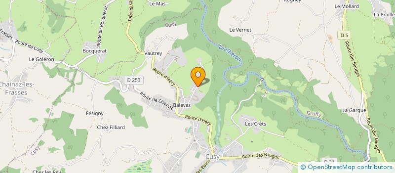 localisation de l'entreprise GALLAY ELECTRICITE  CUSY