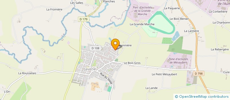 localisation de l'entreprise GALLE DEVL  JAVENE