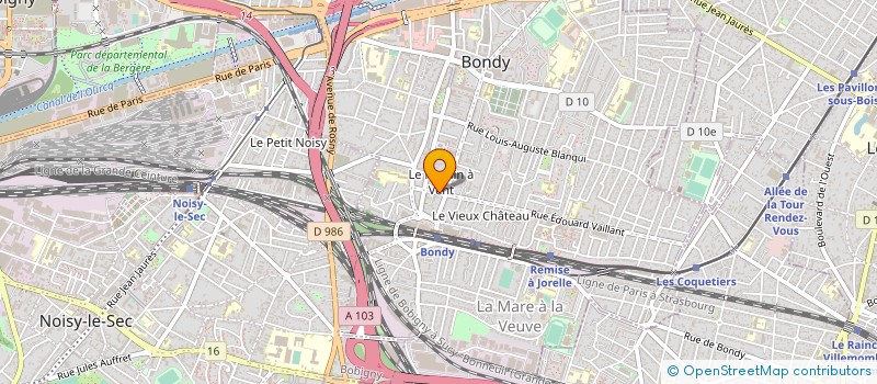 localisation de l'entreprise GALLEGO NETTOYAGE à BONDY