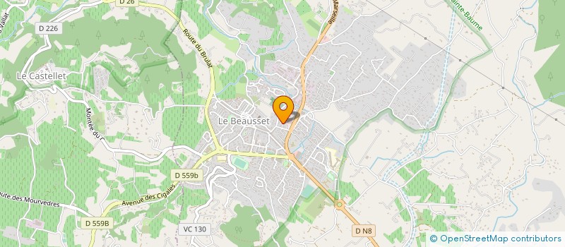 localisation de l'entreprise GALLEON SOUND CORPORATION  LE BEAUSSET