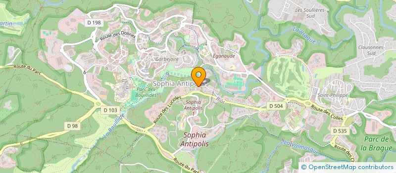 localisation de l'entreprise GALLERAND  VALBONNE