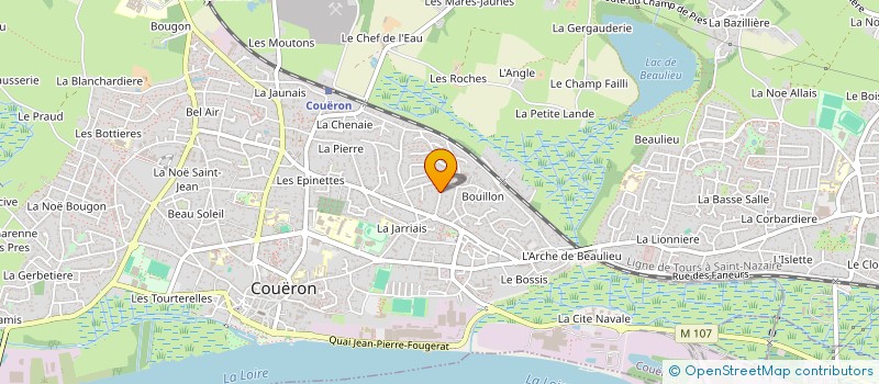 localisation de l'entreprise GALLERAND IMMO à COUERON