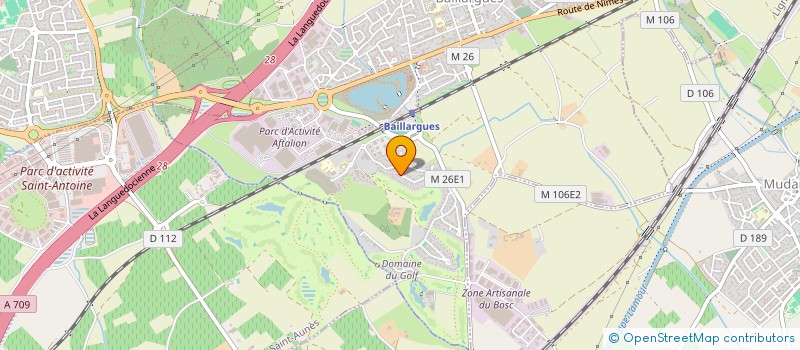 localisation de l'entreprise GALLERIC à BAILLARGUES